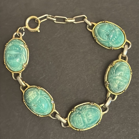 Vintage Scarab Bracelet - Picture 5 of 10